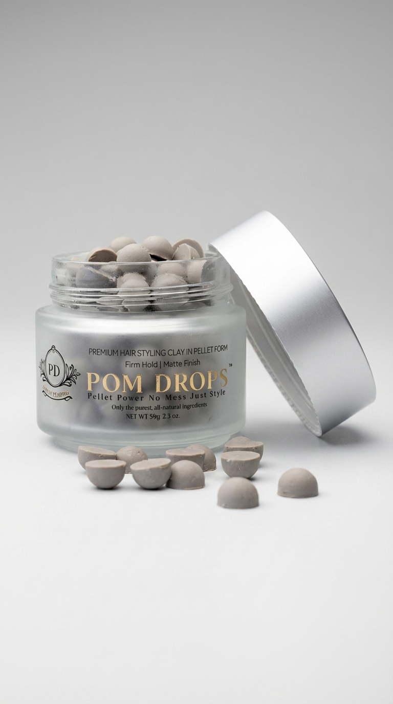 Hair Styling Clay in Pellet Form